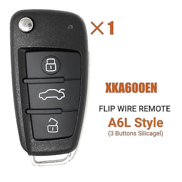 Til XKA600EN Universal Trådfjernbetjeningsnøgle Flip 3 Knapper til A6 Q7 Type til VVDI Nøgleværktøj