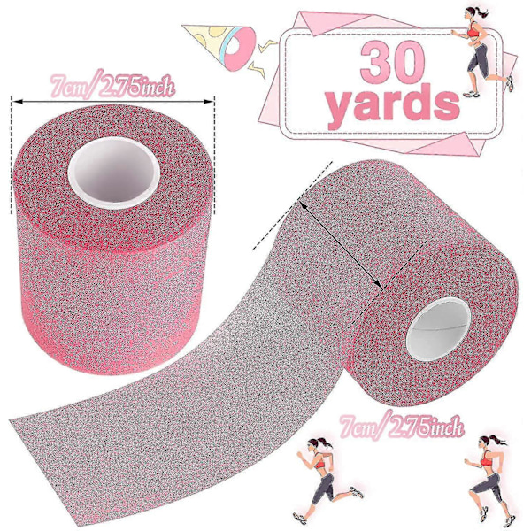 3 stk. Atletisk Forbindingstape til Sport, Forbindingstape 7 cm x 27,4 meter