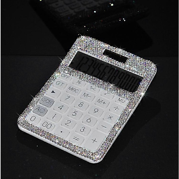 Stilfuld Bling Rhinestone Krystal Blændende 12 Cifret Solar og Batt-God kvalitet