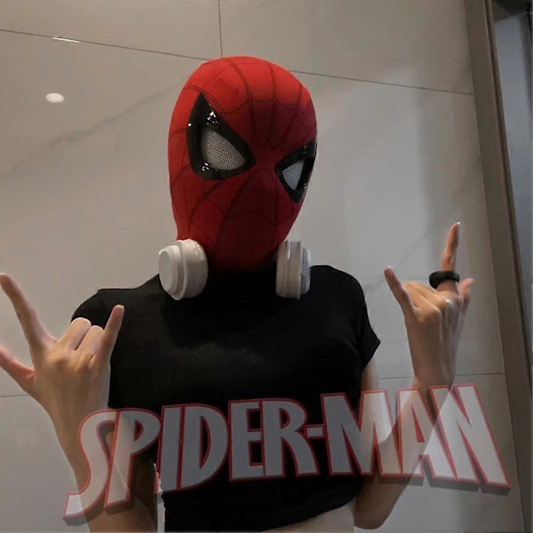 Spiderman Maske til Halloween, Kreativt og Sejt Spiderman Kostume til Superhelte Cosplay Fans, Legetøj, Gaver til Mænd og Bo