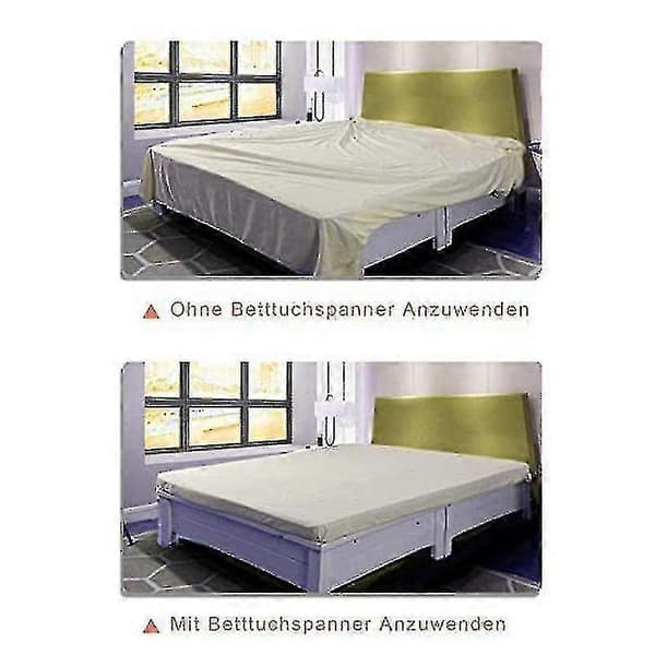 Justerbar lakenstrammer, 8 stk. elastisk lakenstrammer