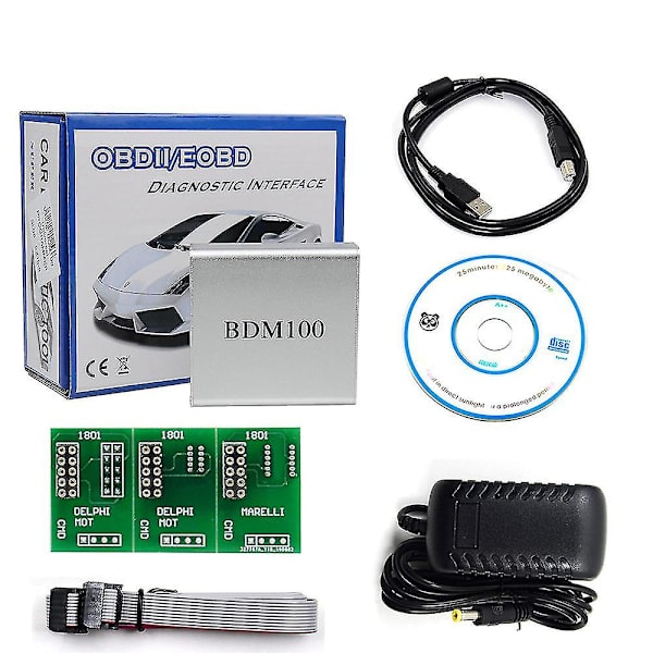 Bdm100 Ecu Chip Tuning Tool V1255 Adapter Obd-ii Bdm Frame Ecu Flasher Kode Leser Bil Diagnostisk Verktøy Ecu Programmerer