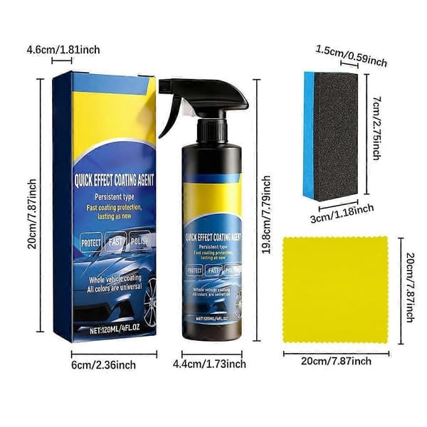 Spray för skydd av billack skapar en jämn spegelliknande finish och väderskydd 3pcs