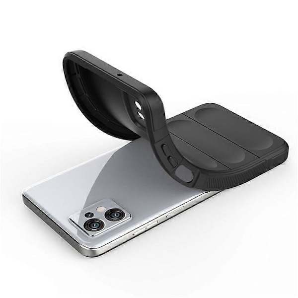 Kompatibelt för Motorola Moto G32 4G Robust Baksida Flexibelt TPU Anti-repskydd DarkGrey