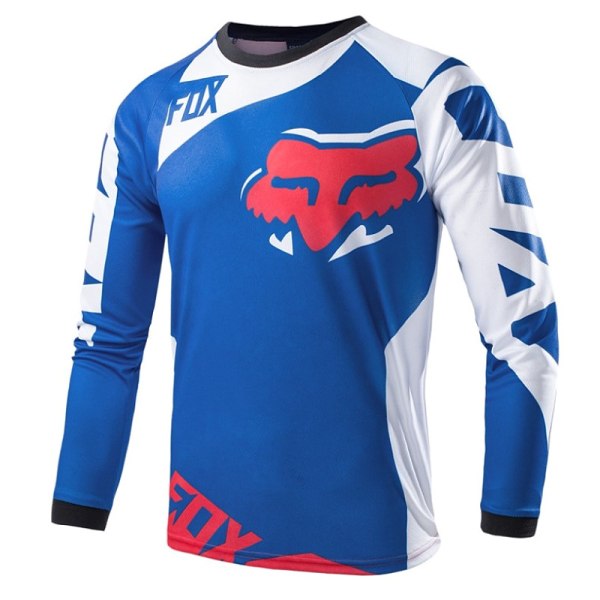 Summer FOX downhill puku pyöräilypuku hengittävä pitkähihainen T-paita blue S