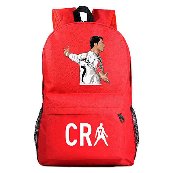Fotboll CR7 Ronaldo Printing Barn Student Skolväska Ungdomsryggsäck Utomhus Resväska Datorväska style 18