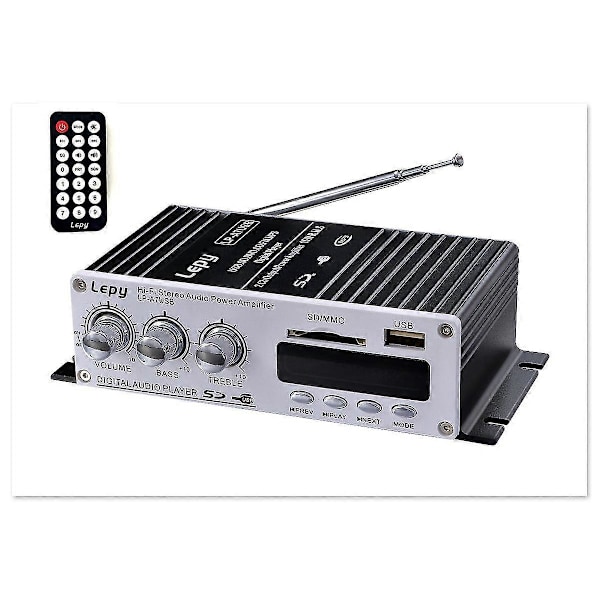 Bluetooth Stereo Forstærker, Bærbar Dual Channel Surround Sound Audio Receiver, Bluetooth Usb/mp3/bil Digital Audio Højttaler
