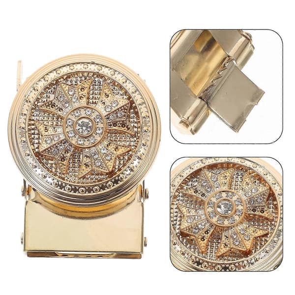 1st Automatisk Diamantdesign Bältesfäste Mode Herrspänne Klädtillbehör
