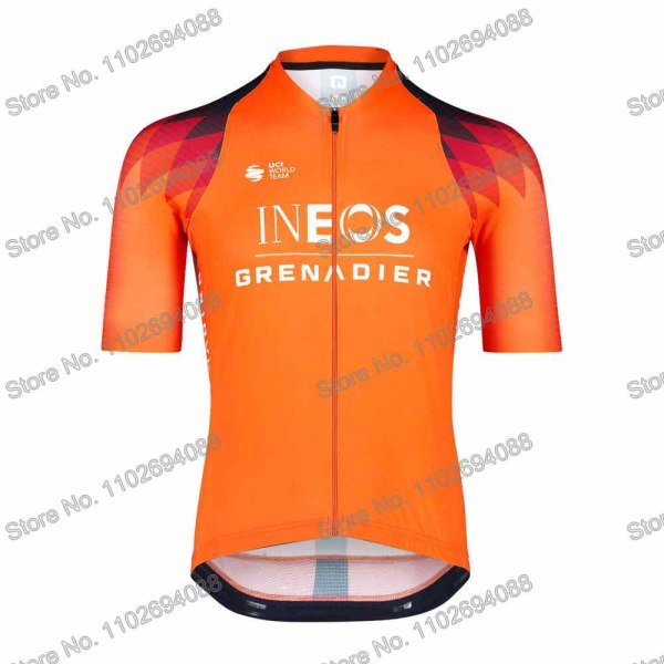 Ineos Grenadier 2023 Cykeltröja Set Sommar Kortärmad Cykelkläder Herr Road Bike Shirt Kostym MTB Bicycle Bib Shorts 11 XL