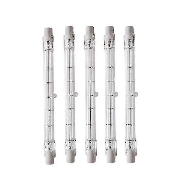 Dimbar R7s 189mm 100W Halogen Pære Lyspære AC220-240V J189 Lineær Halogen Flomlys For Landskap, Sikkerhet, Gatebelysning (sett med 5)