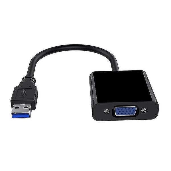 Usb 3.0 til VGA Adapter - Sort