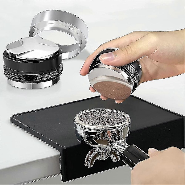 53mm Kaffe Tamper og 54mm Doserings Tragt Sæt, Dobbelt Hoved Kaffe Niveller Passer Justerbar Dybde Espre (haoyi