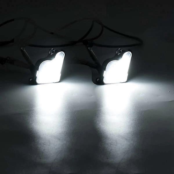 Par 13.5V LED Under Sidespeil Lys Blinklys for Mk3 5E 2012-2017 med Hvitt Lys