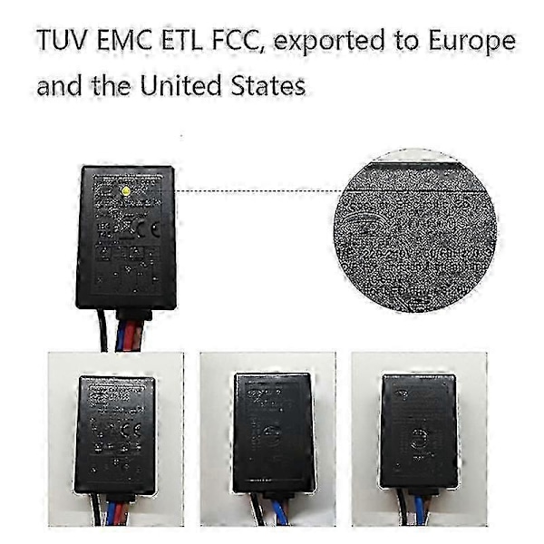 Ld-600s Inbyggd 3-vägs Finger Touch Dimmer På/Av Strömbrytare Us Eu