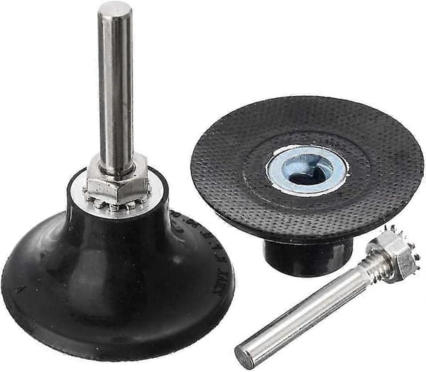 Rotary Poleringsskive Holder Udskiftningsskive Adapter (sort) (1 stk.) yu