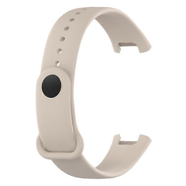 Yhteensopiva Xiaomi Redmi Smart Band Pro -älykellon kanssa, yksivärinen pehmeä silikoninen ranneke, säädettävä Beige