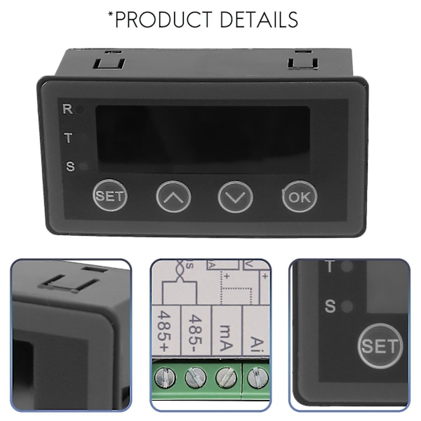 Digital Display Meter 0-10v 0-20ma 2-10v 4-20ma Analog Ingång Display Tabell Digital Display Huvud Wit