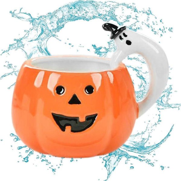 Keramisk pumpakopp Halloween pumpa kaffemugg Pumpamuggar Halloween presenter Roliga muggar till Halloween Kreativa keramikkoppar