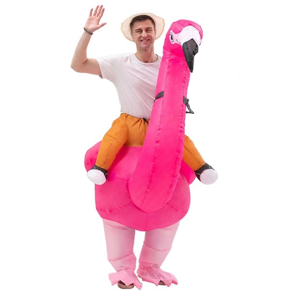 Snabb frakt Flamingos/strutsar/griffer Ridning Uppblåsbar kostym Snygga rollspelsdräkter för aktivitetsfestscen Flamingo