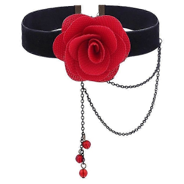 Rose Choker Dame Choker Halskæde Moderigtig Hals Choker til Fødselsdag Bryllup Prom