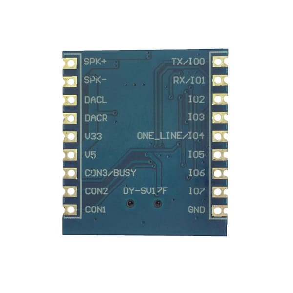 DY-SV17F Lydmodul Mini MP3-spiller IO Trigger USB Nedlasting Flash Stemmemodul