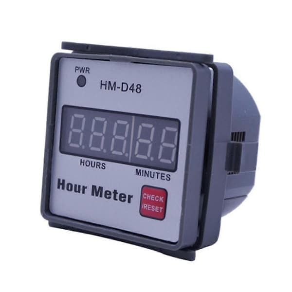Digital timräknare 0999.99h Timer AC 220V för traktor timräknare