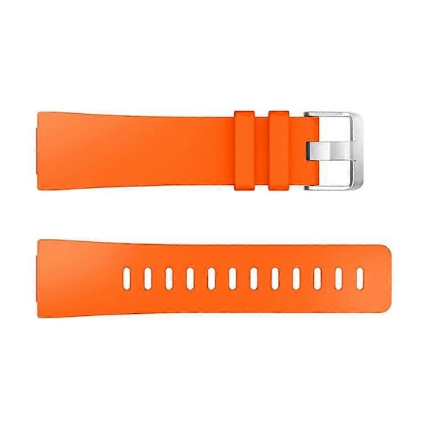 Silikon Armband för Smartklocka [Stor Storlek] Kompatibel med Fitbit Versa Lite/Versa/Versa 2 Orange