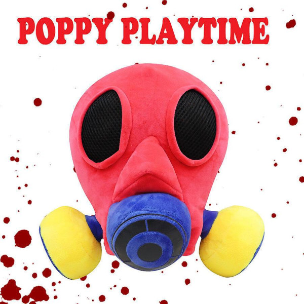 Poppy Playtime Luku 3 Kaasunaamari Pehmeä pehmolelu Halloween Cosplay Lahja