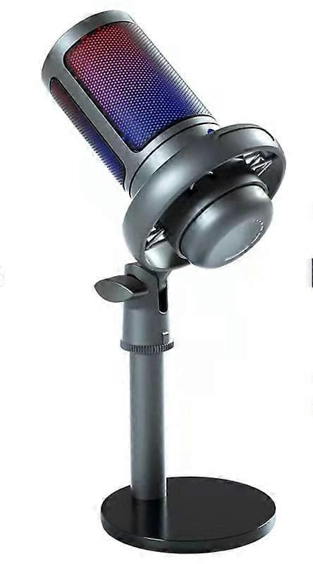 USB Mikrofon til Gaming Streaming med Pop Filter Shock Mount & Gain Control Kondensator Mikrofon til Laptop/Computer