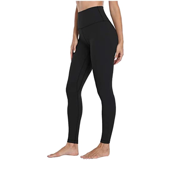 Tflycq Womens Stretch Yoga Leggings Fitness Löpgym Sport Full Längd Active Pants Black S