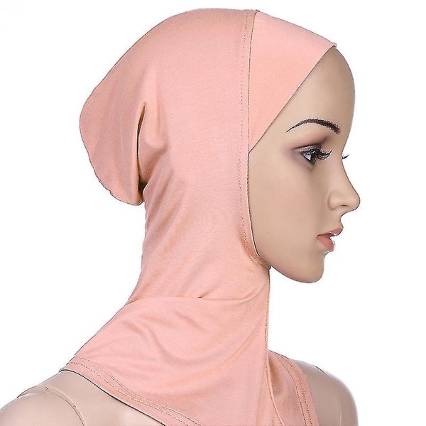 Kvinnor islamisk muslimsk Ninja Head Cover Bonnet Hat Under Scarf Håravfall Hijab Cap Khaki