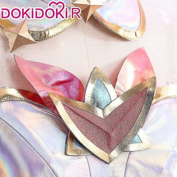 Snabb leverans Dokidoki-r Game Lol Cosplay League Of Legends Kaisa Star Guardian Costume Star Guardian Kaisa Cosplay Cosplay Peruk Plus Size Wig L