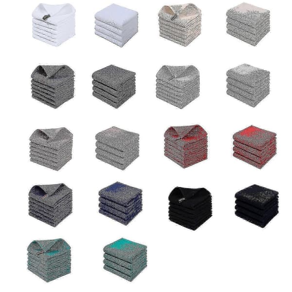 6-pack Premium 100% Bomull Frotté Diskhanddukar, Superabsorberande Disktrasor med Hängögla Apricot 34*73cm