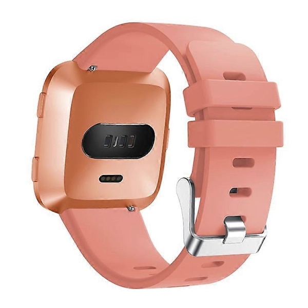 Silikon Armband för Smartklocka [Stor Storlek] Kompatibel med Fitbit Versa Lite/Versa/Versa 2 Pink