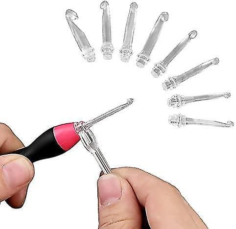 USB-lading LED-krok med lys - 9 størrelser strikkepinner for nødstilfeller