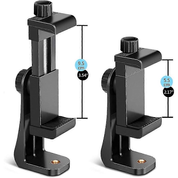 Zk- iPhone Stativ - Universellt Smartphone-stativ Med 360° Rotation För Telefoner - Telefonstativadapter Med Justerbart Clip - Telefontillbehör