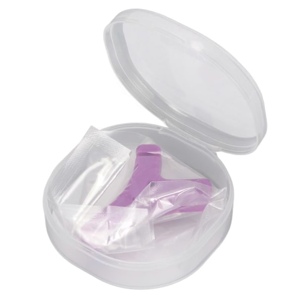 Ortodontiska Bite Chewies Y-formade Förhindrar Ansiktsförvrängning Säker Livsmedelsgodkänd Gummi Dental Aligner Chewies Lila Druvsmak