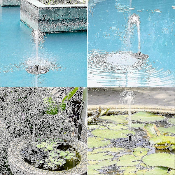 Ny Solarfontene, 1.5w Fuglebad Fontene Hagedekorasjon, Hagedekorasjon Solarfontene, kompatibel Utendørs Mini Dam