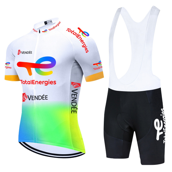 Total New Energies Equipacion Ciclismo Verano Hombre Kesäpyöräilypaita Miesten Roupa Ciclismo Masculino 20D Pyöräilyvaatteet 2022 Cycling Clothing 1 XL