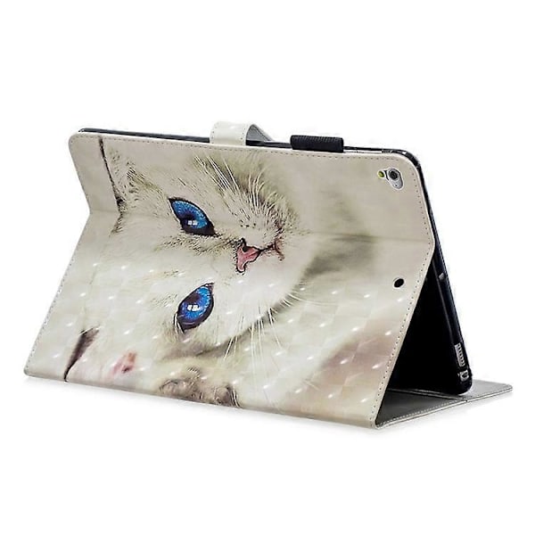 PU Læder Tablet Cover med Mønsterprint [Wallet Stand] Kompatibel med iPad 9.7-tommer (2018) (2017) (2016)/iPad Air 2, Etc Blue