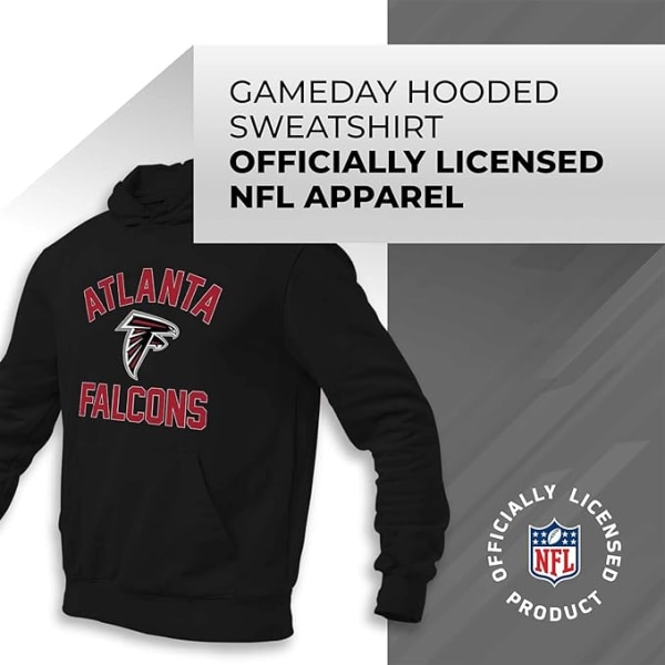 Team Fan Apparel NFL Adult Game Day -huppari - polyesterivillapuuvillasekoitus - Pidä lämpimänä ja edustaa joukkueesi tyyliä style 5 M