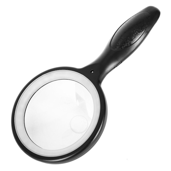 5/10 X Suurennuslasi Ergonominen Kahva Kolmivaiheinen Kirkkauden Säätö Ympärivalo Valaisu Ammattimainen Kädessä Pidettävä Suurennuslasi Sanomalehden Lukemiseen J