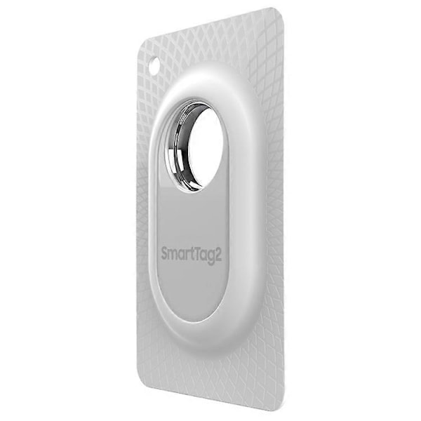 Silikoninen korttikotelo yhteensopiva Samsung Galaxy SmartTag 2 Bluetooth-seurantalaitteen suojakannen kanssa White