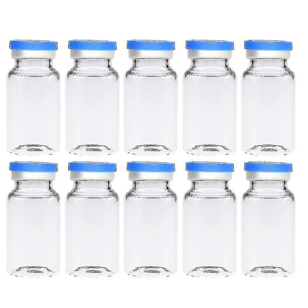 20 st Klara Flaskor Hållbara 10ml Headspace Flaskor Glasflaskor För Kosmetisk Vetenskap
