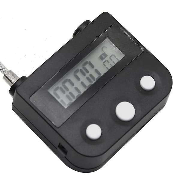 Metall Timerlås USB LCD-skjerm Metall Elektronisk Oppladbar Timer Multifunksjon Hengelås Hvit