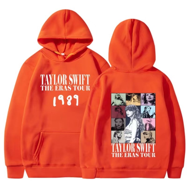 Tylor Ers r 0 Ccert r Crewc Taylor Swift 1989 hættetrøje til mænd og kvinder orange 3XL