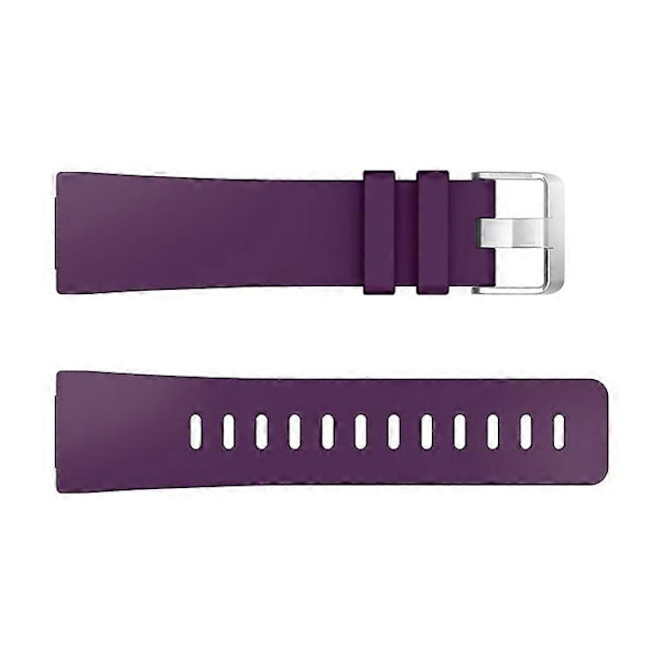 Silikoninen älykellon ranneke [Suuri koko] Yhteensopiva Fitbit Versa Lite/Versa/Versa 2 -kellojen kanssa Purple