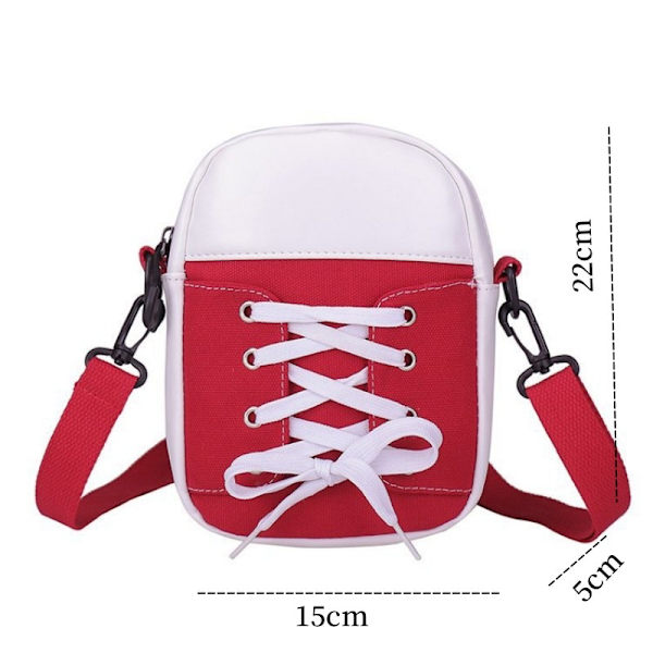 Kvinnor Axelväska Lyx Designer Handväska 2023 Mode Canvas Crossbody Bag Personlighet Skor Form Messenger Bag Rolig Handväska Red