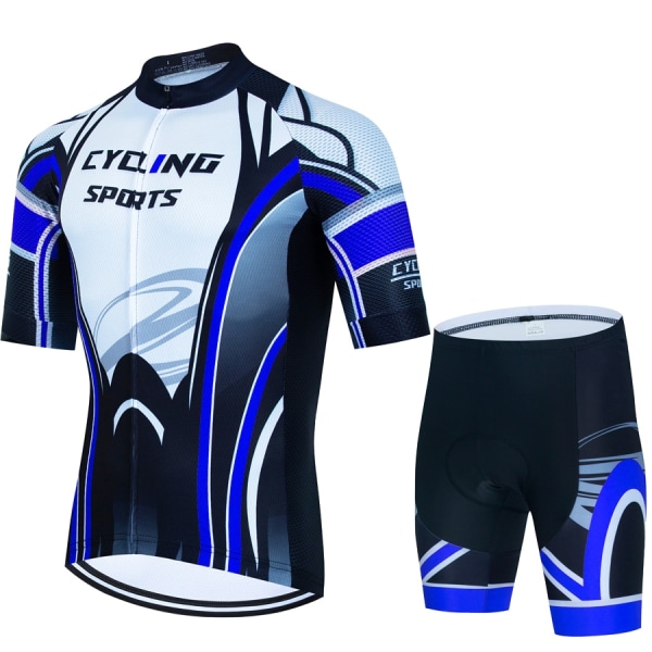 CYKLOPEDIA Sports Set Herr Cykelkläder 2023 Cykel Haklapp Blus Cykel Kläder Man Sommar Byxor Gel Shorts Mtb Tricuta Teams Red Asian size - S