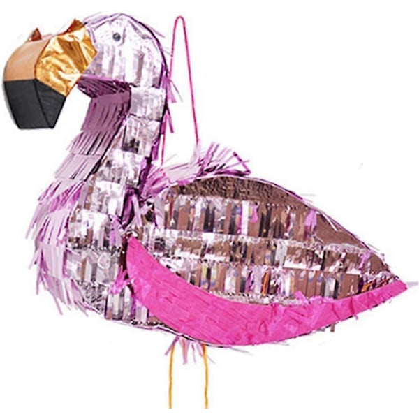 1 st Flamingo Piñata Liten Piñata för Födelsedagsfest Spel Barnkalas för Spelrumsinredning Fotorekvisita, Slumpmässig Färg
